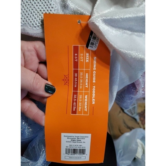 Hyde & EEk Girls Rainbow Unicorn Dress Costume Medium 7/8 Halloween New - Picture 4 of 5